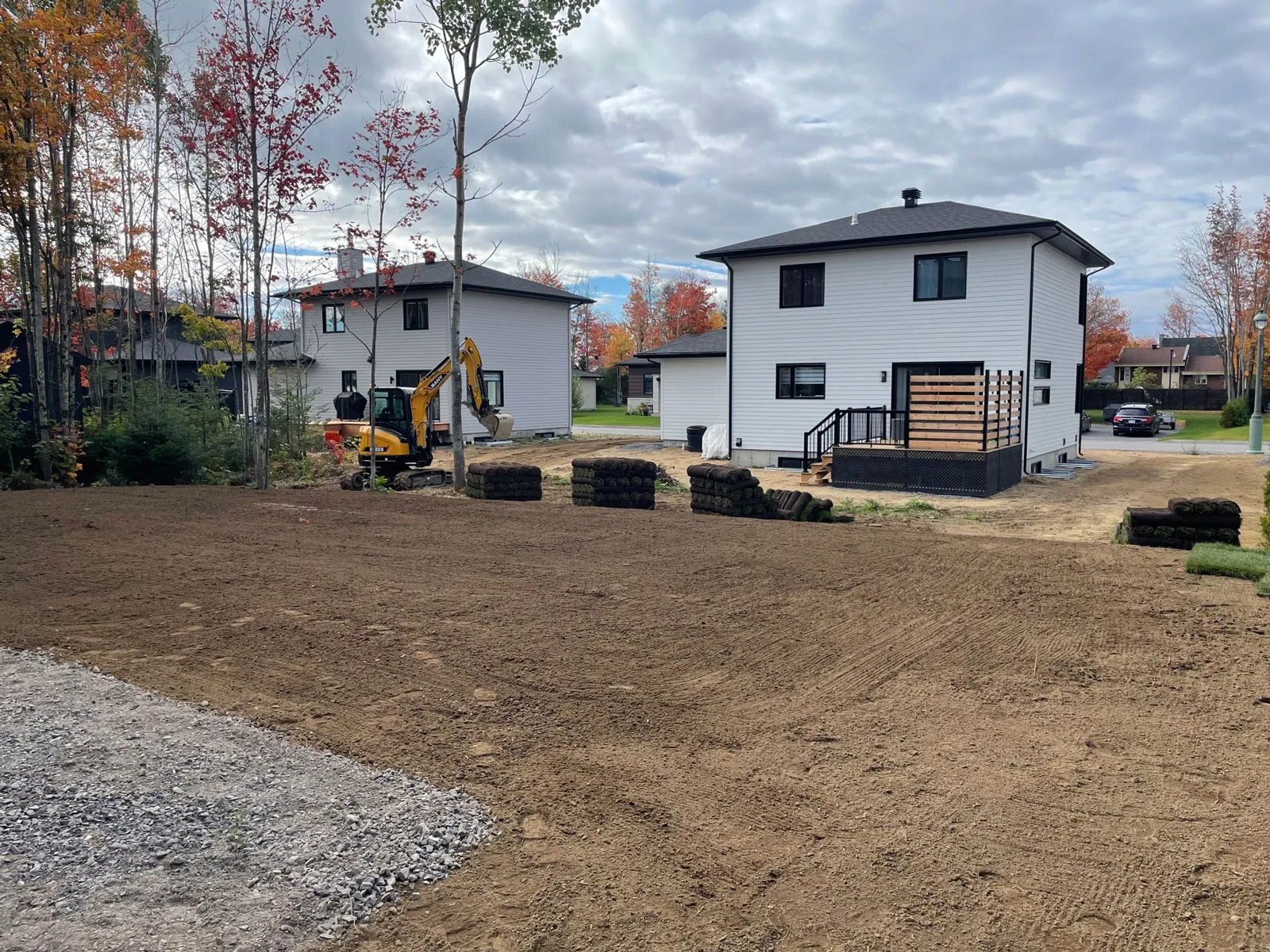 Service de nivellement de terrain et drainage